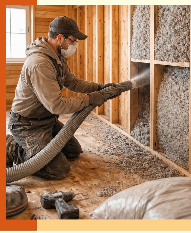 Утепление дачного дома эковатой в Лениногорске — быстро и надёжно