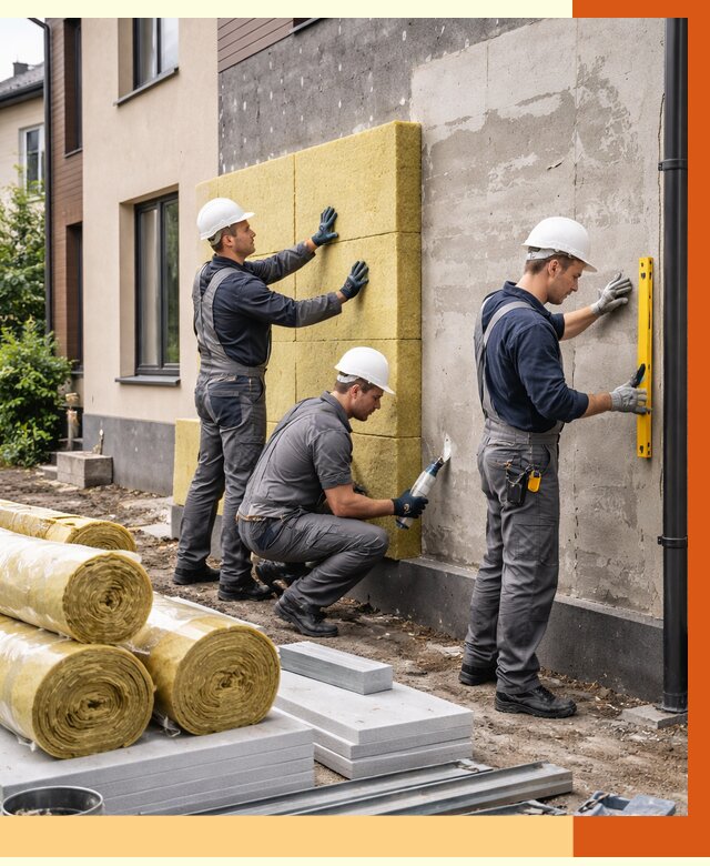 Утепление таунхауса в Лениногорске от 7430 руб/м2 — комплекс под ключ | ТепломастерЛнр