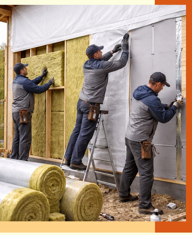 Утепление каркасного дома в Лениногорске от 4334 руб./м2 — профессионально | ТепломастерЛнр