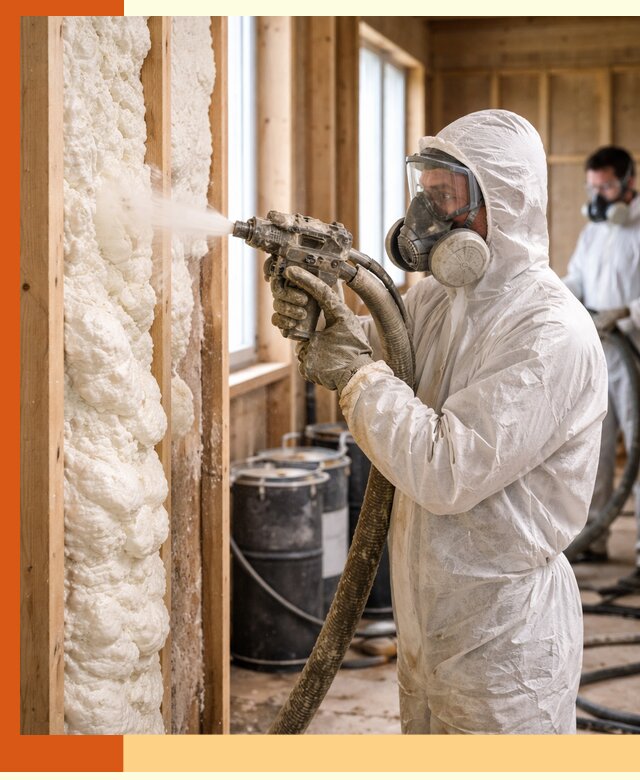 Утепление каркасного дома пенополиуретаном в Лениногорске