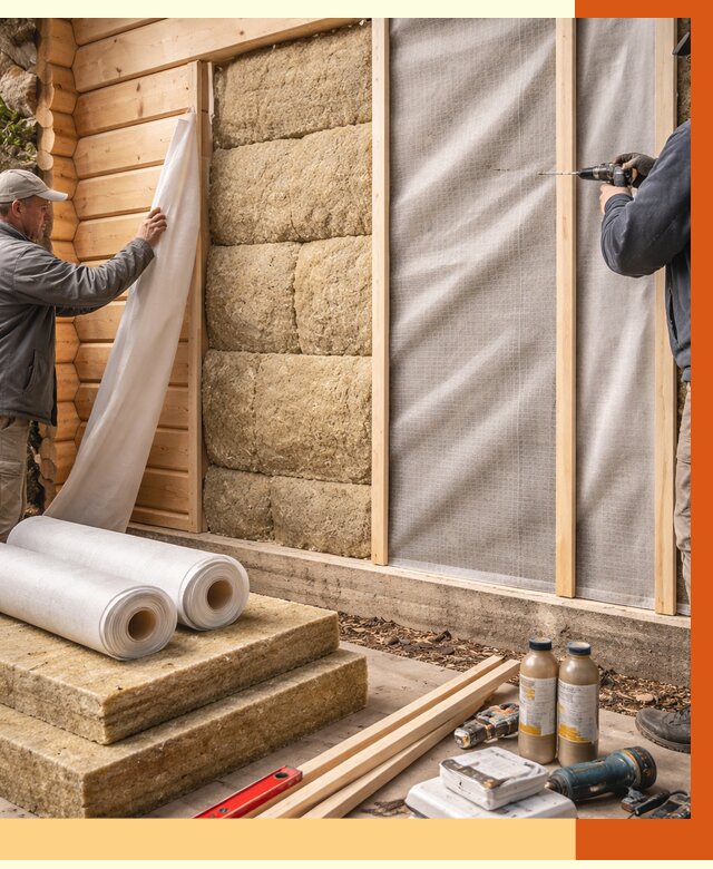 Утепление дома из минибруса в Лениногорске от 4644 руб/м2 — заказать профессионально | ТепломастерЛнр