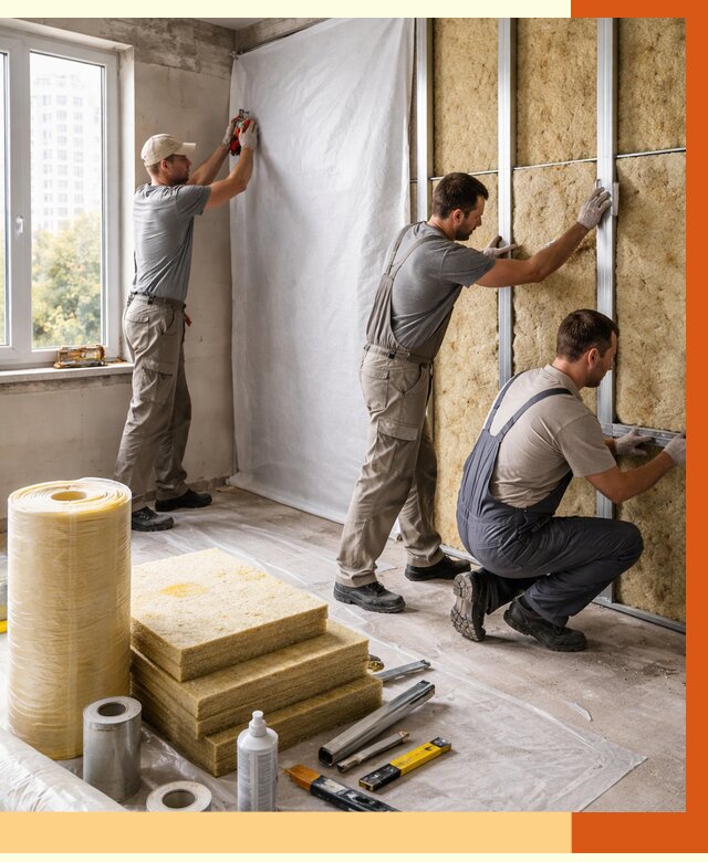 Утепление квартиры в Лениногорске от 4644 руб/м2 — утеплить квартиру изнутри и снаружи | ТепломастерЛнр