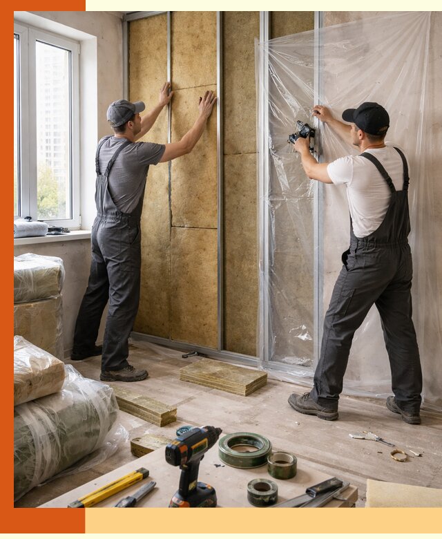 Утепление квартиры изнутри профессионально в Лениногорске