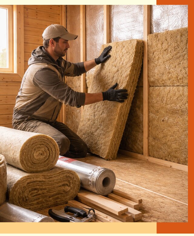 Утепление бани в Лениногорске под ключ от 4644 руб./м2 — утеплить потолок, пол и стены | ТепломастерЛнр