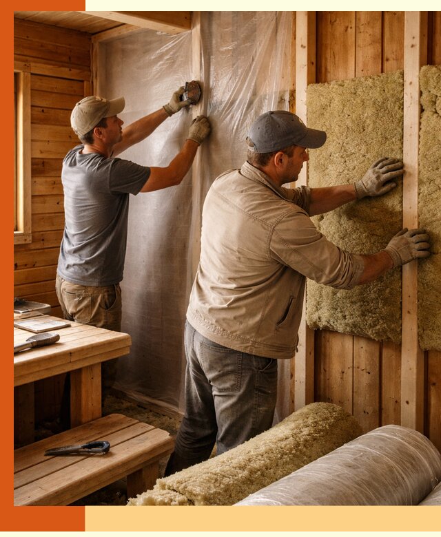 Утепление бани изнутри в Лениногорске качественно и недорого