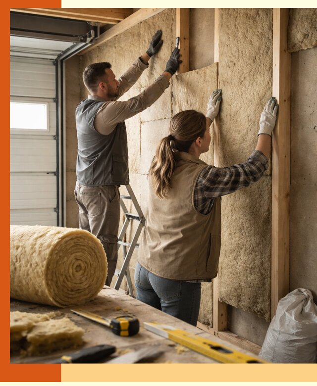 Утепление гаража изнутри в Лениногорске: быстро и надежно