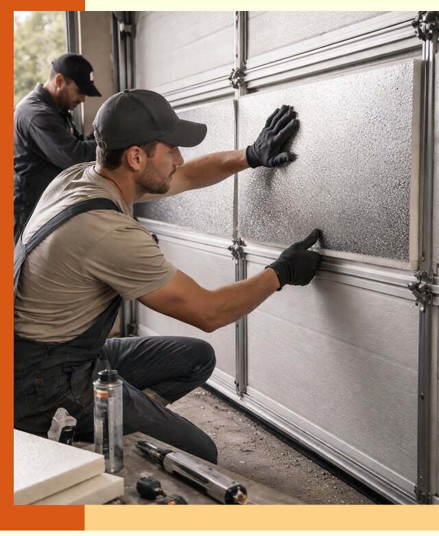 Утепление гаражных ворот в Лениногорске качественно и надежно