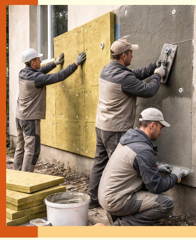 Утепление фасада под штукатурку в Лениногорске — энергоэффективная технология