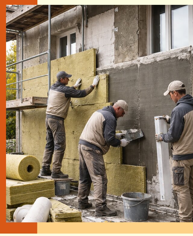 Утепление фасада зданий и домов в Лениногорске