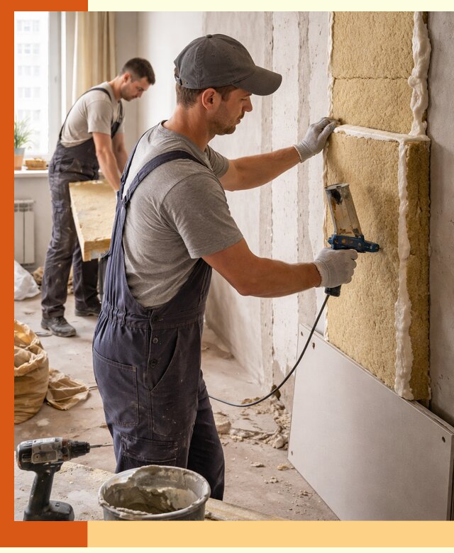 Утепление стен изнутри в Лениногорске — качественно и эффективно