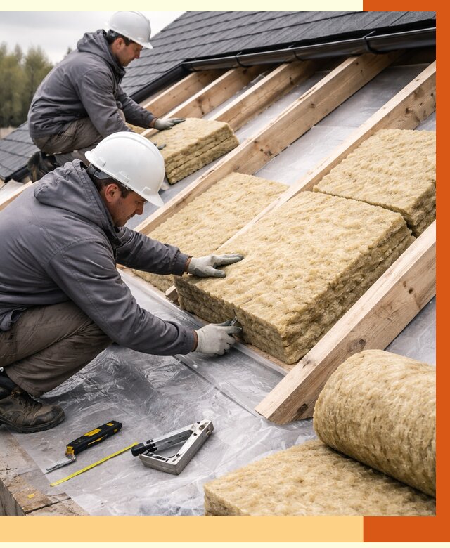 Утепление крыши в Лениногорске от 1909 руб./м2 — комплексное утепление кровли | ТепломастерЛнр