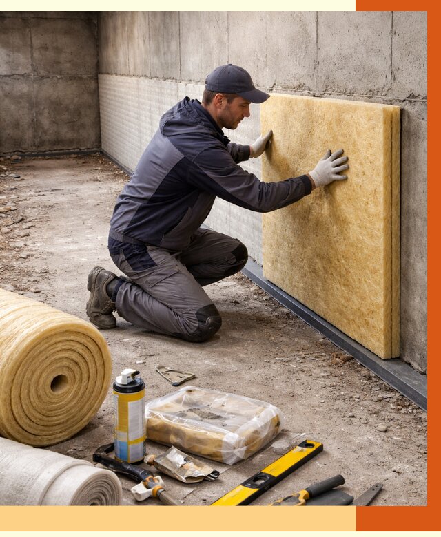 Утепление фундамента изнутри в Лениногорске от 4334 руб./м2 — работы под ключ | ТепломастерЛнр