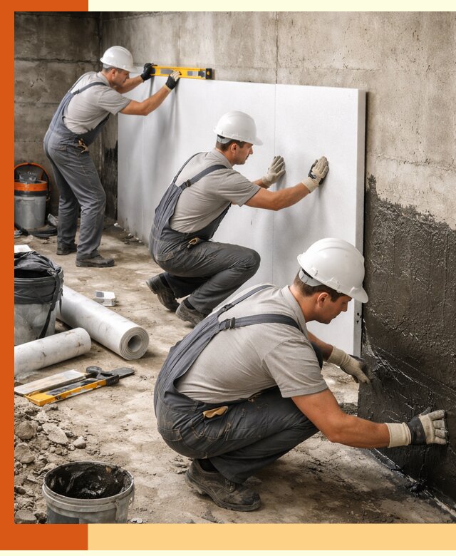 Утепление фундамента изнутри профессионально в Лениногорске