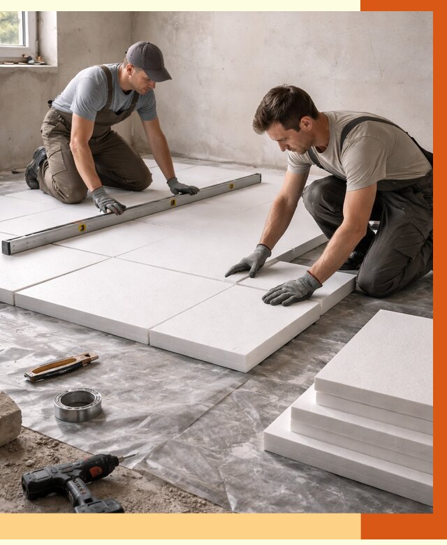 Утепление бетонного пола в Лениногорске от 2580 руб/м2 — монтаж и цена | ТепломастерЛнр