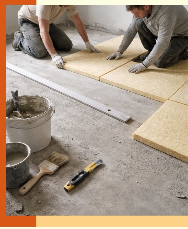 Утепление бетонного пола в Лениногорске профессионально и недорого