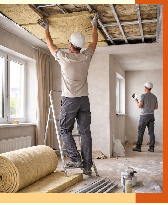 Утепление потолка в частном доме в Лениногорске от 980 руб./м² — работы под ключ | ТепломастерЛнр