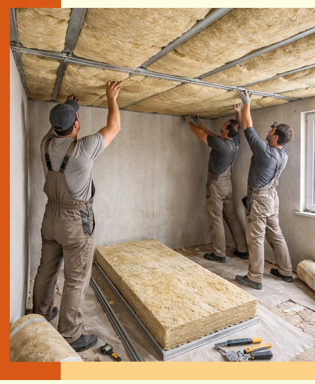 Утепление потолка в Лениногорске — тепло и без сквозняков