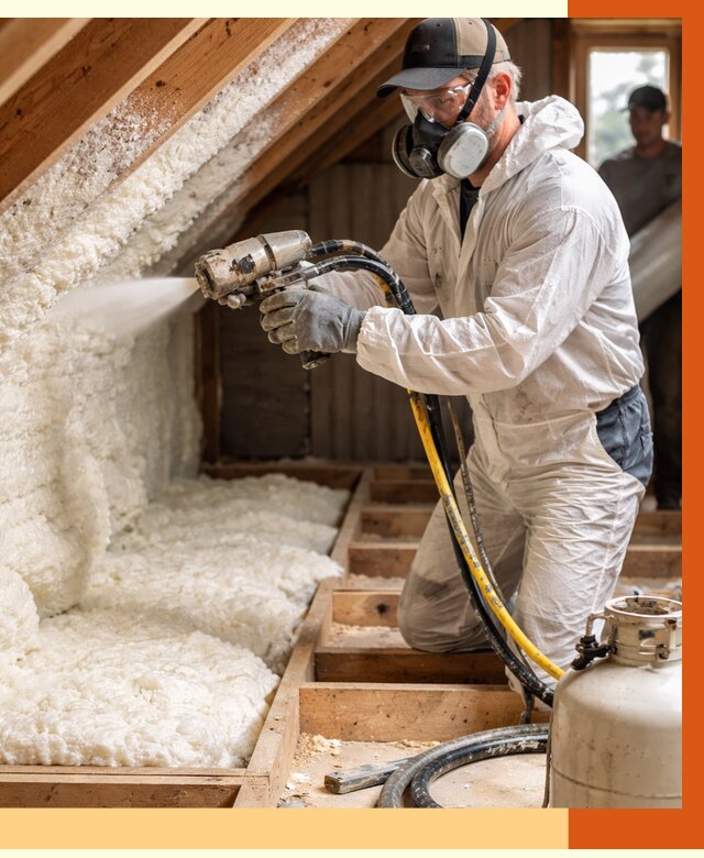 Утепление чердака ППУ в Лениногорске от 8896 руб./м2 — услуга под ключ | ТепломастерЛнр