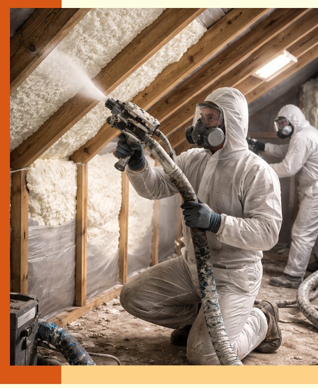 Утепление чердака пенополиуретаном (ППУ) в Лениногорске