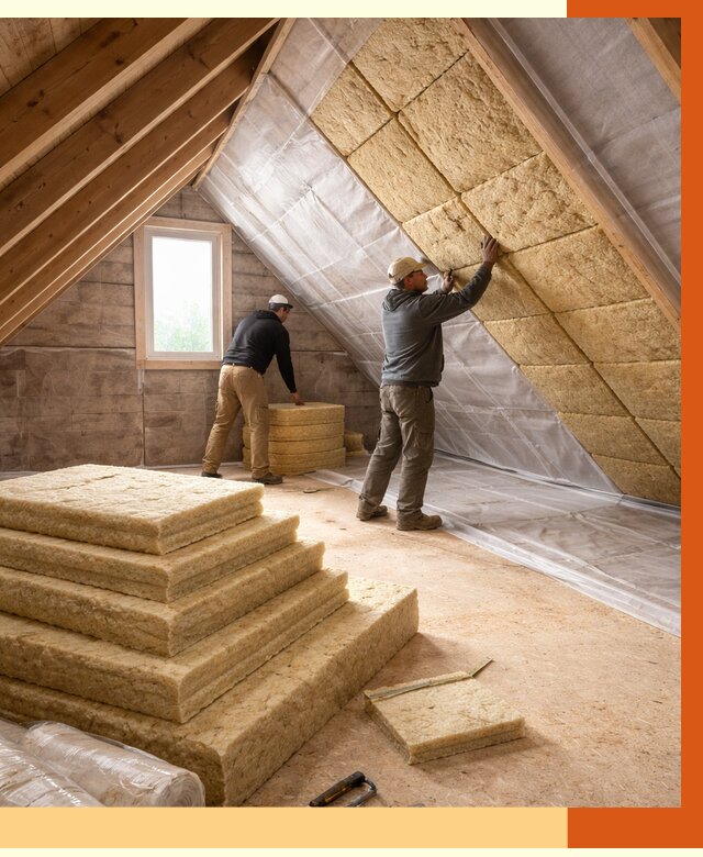 Утепление мансарды в Лениногорске от 2580 руб/м2 — комплексно и под ключ | ТепломастерЛнр