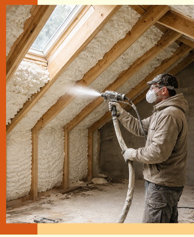 Утепление мансарды ППУ в Лениногорске быстро и надежно