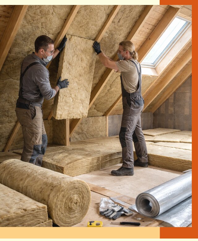 Утепление мансарды минватой в Лениногорске от 4334 руб./м2 — монтаж и пароизоляция | ТепломастерЛнр