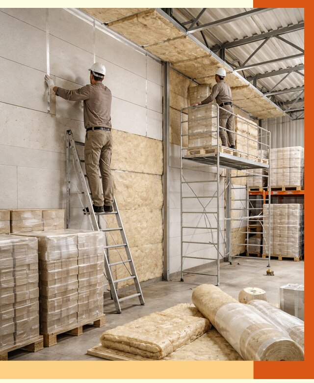 Утепление склада готовой продукции в Лениногорске от 2012 руб./м2 — комплексно | ТепломастерЛнр