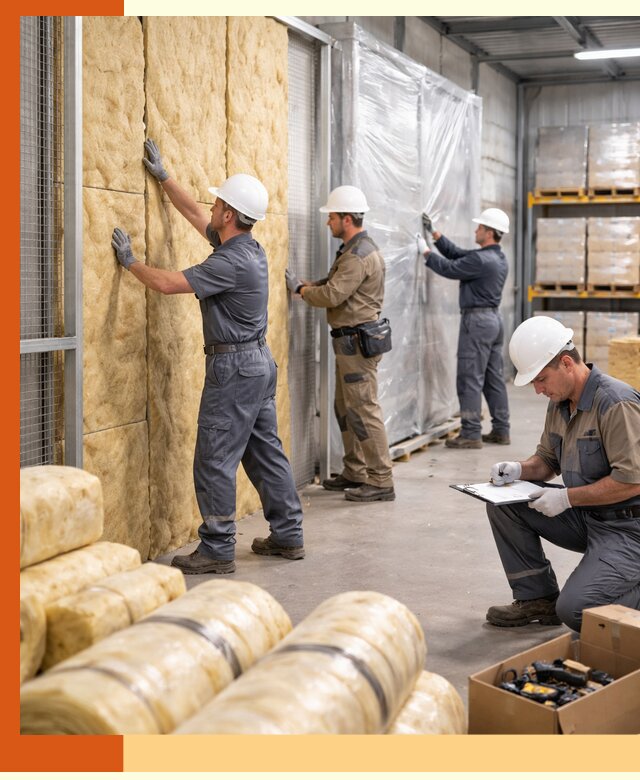 Утепление склада готовой продукции в Лениногорске качественно и быстро