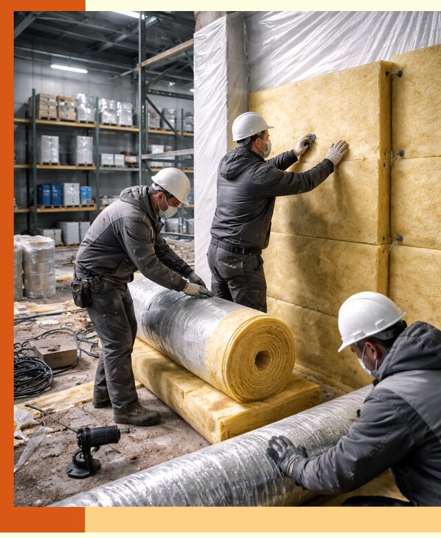 Утепление склада химсырья в Лениногорске: безопасная и эффективная изоляция