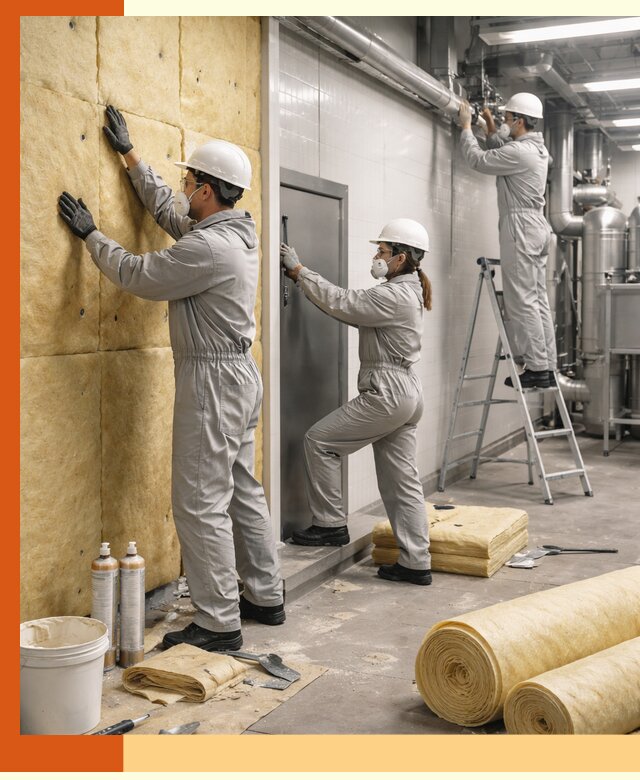 Утепление пищевого цеха под ключ в Лениногорске