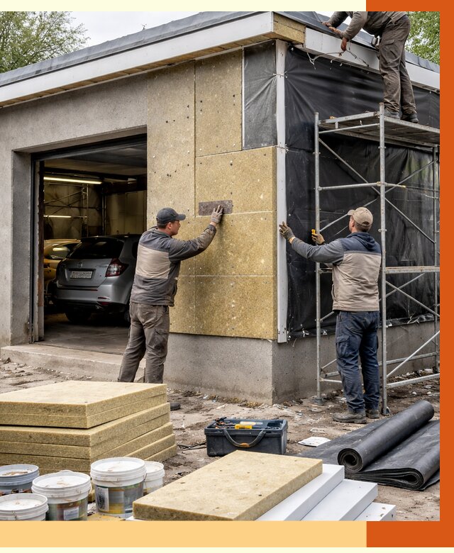 Утепление автосервиса в Лениногорске ппу, пеноизоляция, от 14964 руб/м2 — ТепломастерЛнр