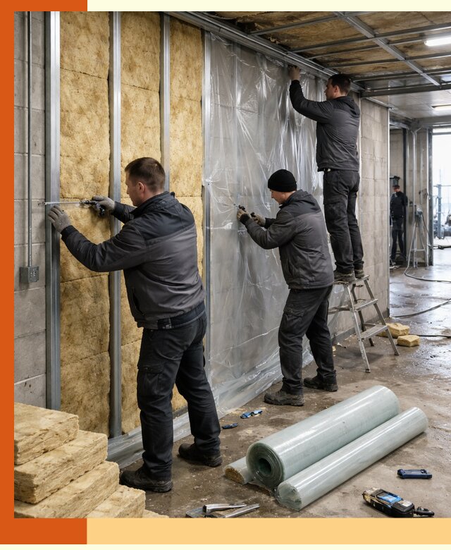 Профессиональное утепление автомойки в Лениногорске для любого типа помещений