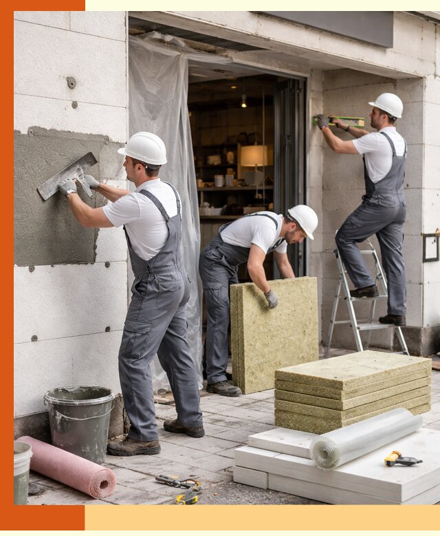 Утепление кафе в Лениногорске: профессиональная теплоизоляция и монтаж