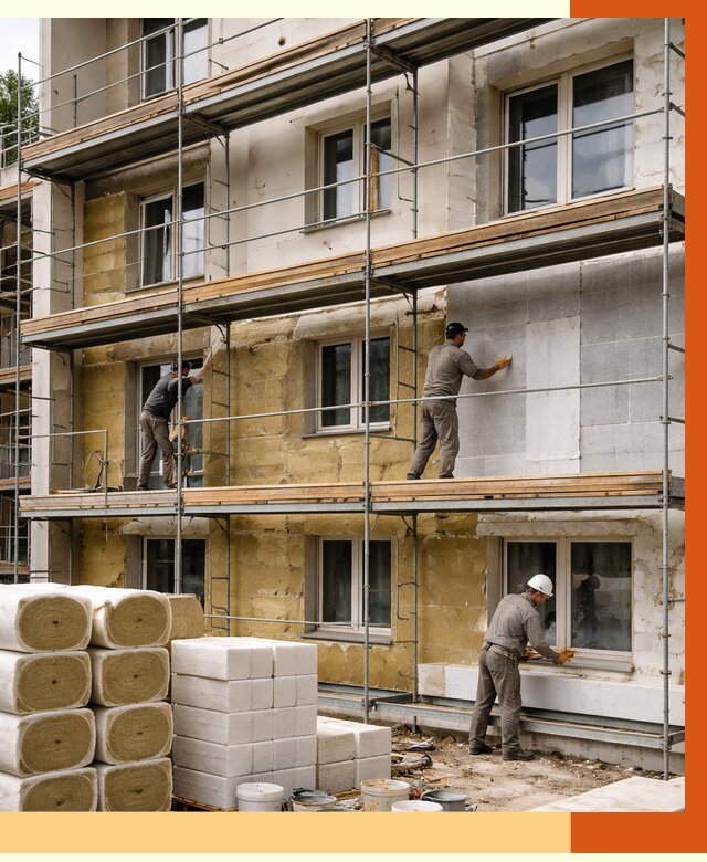 Утепление гостиницы в Лениногорске от 7430 руб./м2 — комплексно, ППУ, под ключ | ТепломастерЛнр