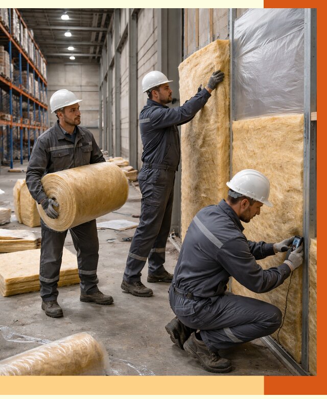 Утепление логистического центра в Лениногорске от 4644 руб/м² под ключ | ТепломастерЛнр