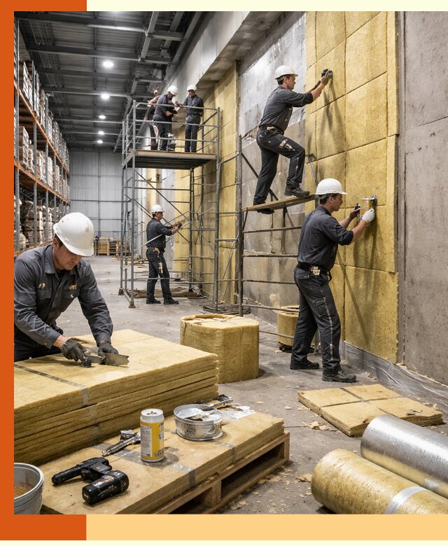 Утепление логистического центра в Лениногорске качественно и экономично