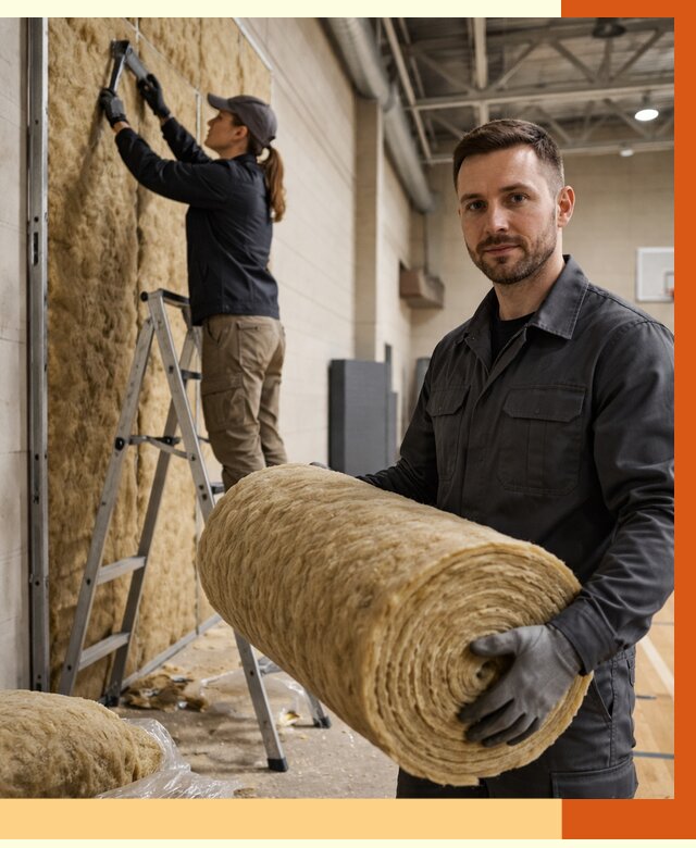 Утепление спортзала в Лениногорске от 7740 руб/м2 — комплексное утепление под ключ | ТепломастерЛнр