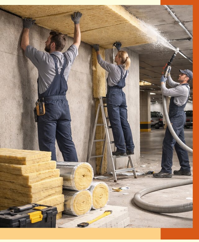 Утепление паркинга в Лениногорске от 7018 руб./м2 — работы под ключ | ТепломастерЛнр