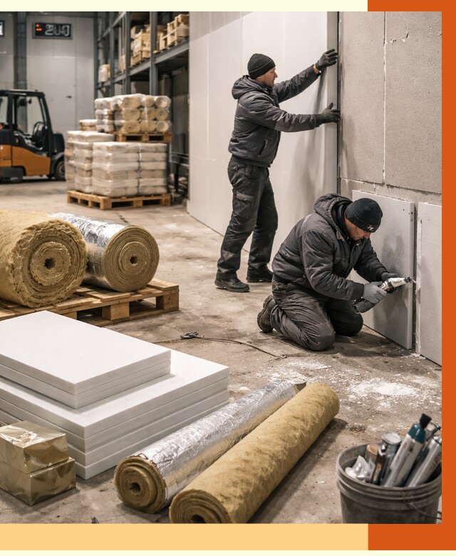 Утепление холодного склада в Лениногорске от 8772 руб/м2 — комплексное под ключ | ТепломастерЛнр