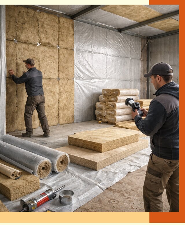 Утепление теплого склада в Лениногорске под ключ от 11868 руб/м² | ТепломастерЛнр