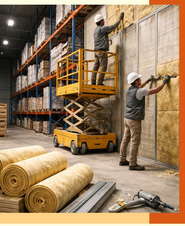 Утепление торгового склада в Лениногорске от 3302 руб/м2 — комплексно и под ключ | ТепломастерЛнр