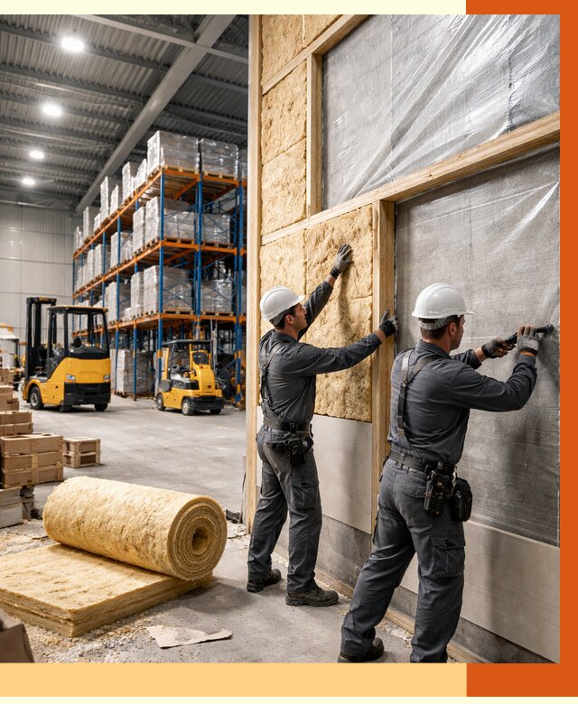 Утепление склада с техникой в Лениногорске от 4334 руб./м2 — комплексно под ключ | ТепломастерЛнр