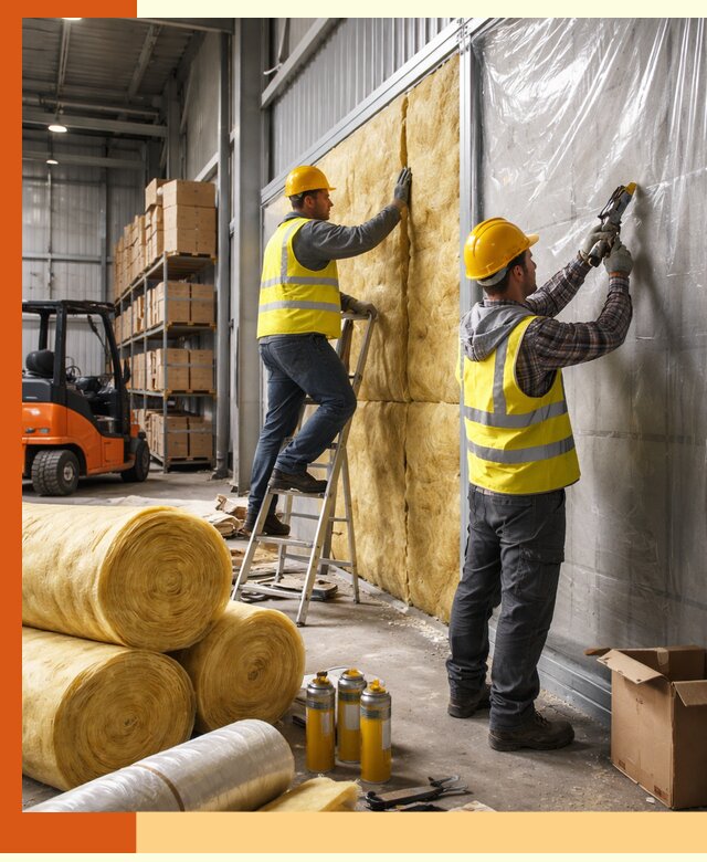 Утепление склада с техникой в Лениногорске под ключ