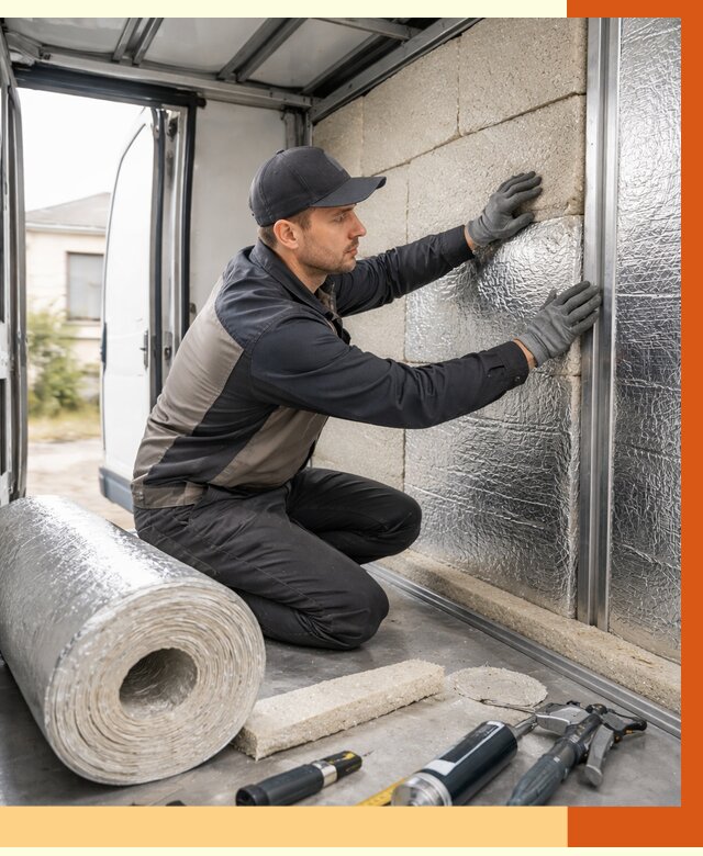 Утепление фургона рефрижератора в Лениногорске от 12900 руб./м² под ключ | ТепломастерЛнр