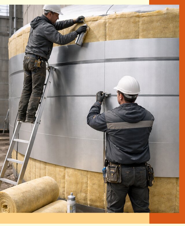 Утепление цистерны в Лениногорске пенополиуретаном от 14964 руб. под ключ | ТепломастерЛнр