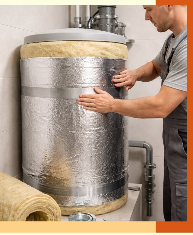 Утепление бойлера в Лениногорске от 4644 руб. под ключ | Утепление ППУ | ТепломастерЛнр