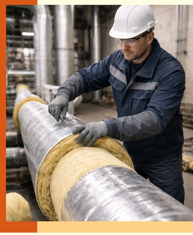 Утепление технологического оборудования и заводских установок в Лениногорске