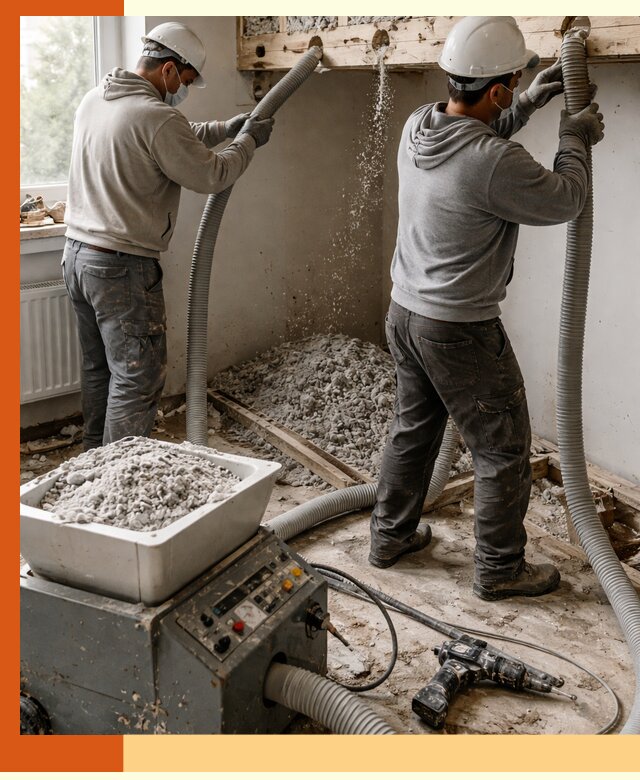 Заполнение пустот перекрытий пеной и наполнителями в Лениногорске