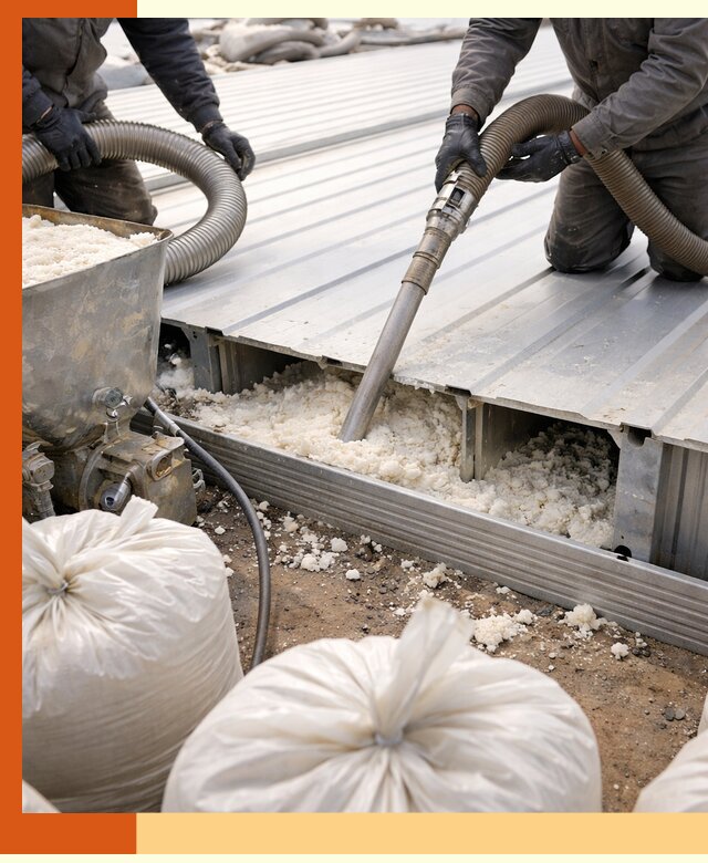 Заполнение пустот кровельных панелей пенными и мокрыми герметиками в Лениногорске