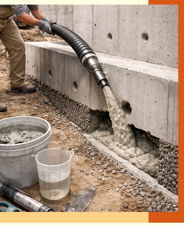 Заполнение полостей фундамента в Лениногорске от 7018 руб. под ключ | ТепломастерЛнр